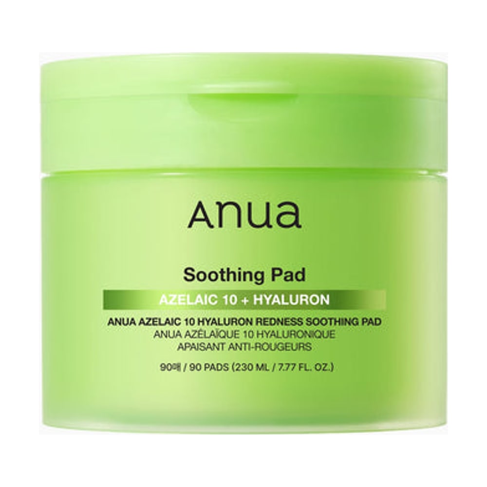 ANUA AZELAIC 10 HYALURON REDNESS SOOTHING PAD 230ML (90EA)