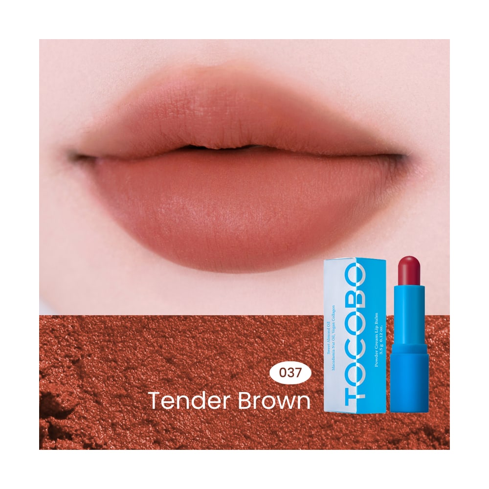 TOCOBO POWDER CREAM LIP BALM 037 TENDER BROWN 3.5G
