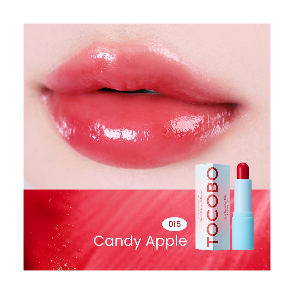 TOCOBO GLASS TINTED LIP BALM 015 CANDY APPLE 3.5G
