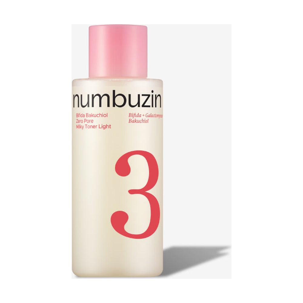 NUMBUZIN NO.3 BIFIDA BAKUCHIOL ZERO PORE MILKY TONER LIGHT 200ML