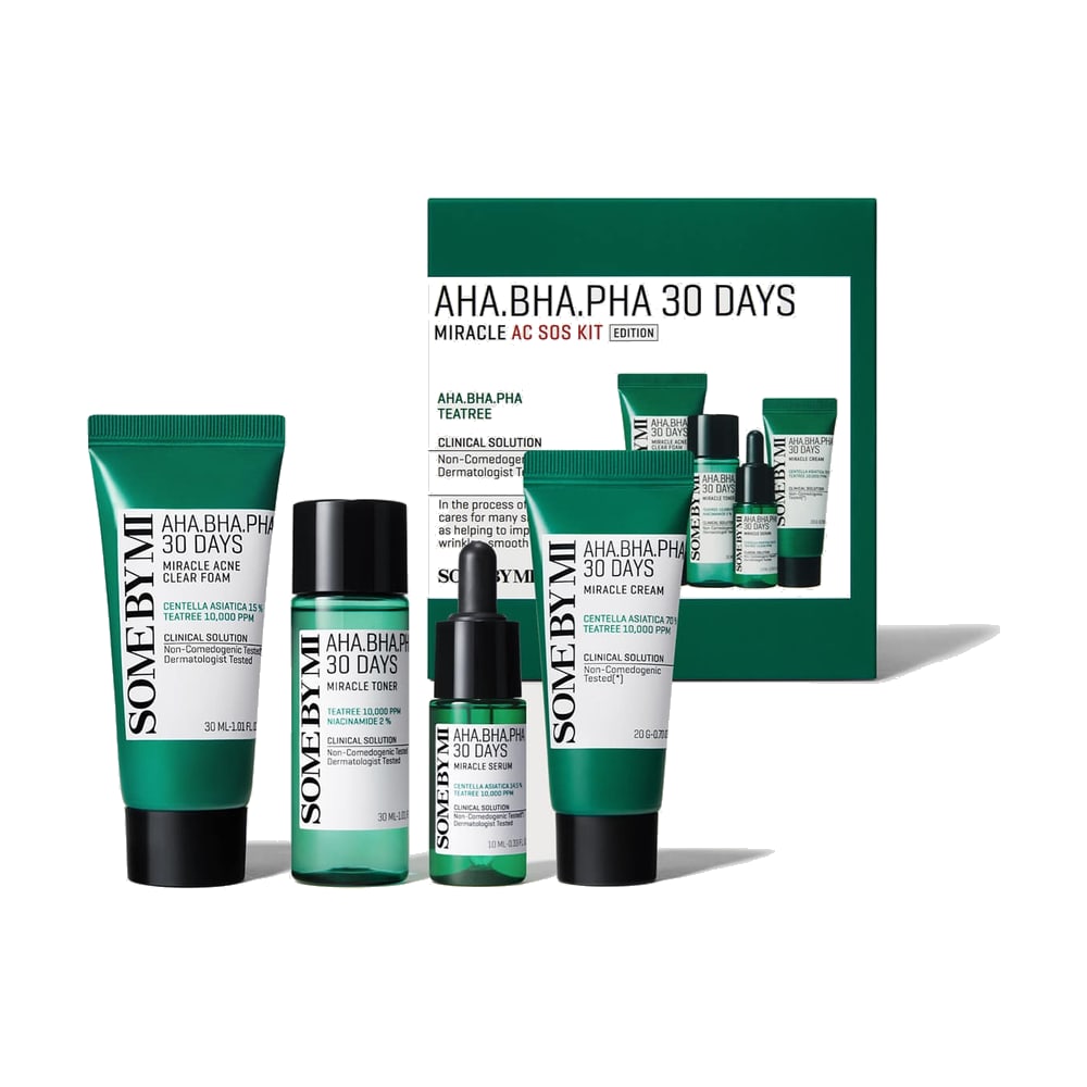 SOME BY MI AHA-BHA-PHA 30 DAYS MIRACLE AC S.O.S KIT 4SKUS