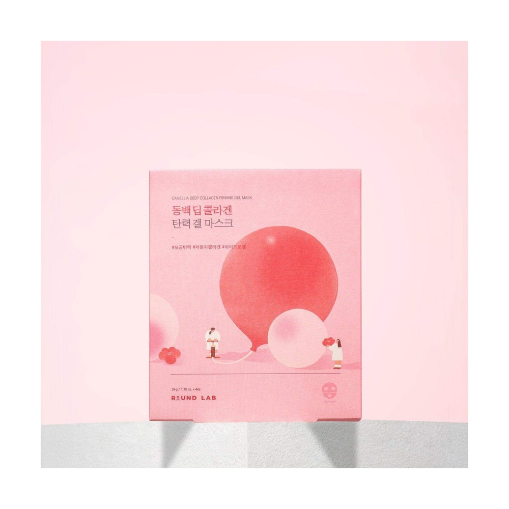 ROUND LAB CAMELLIA DEEP COLLAGEN FIRMING GEL MASK_34G (4EA)