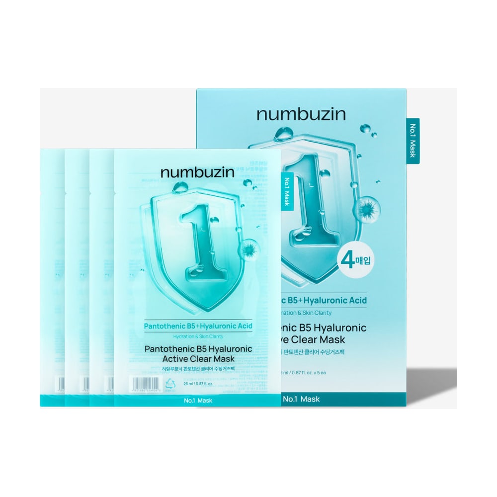 NUMBUZIN NO.1 PANTOTHENIC B5 HYALURONIC ACTIVE CLEAR MASK (1EA)