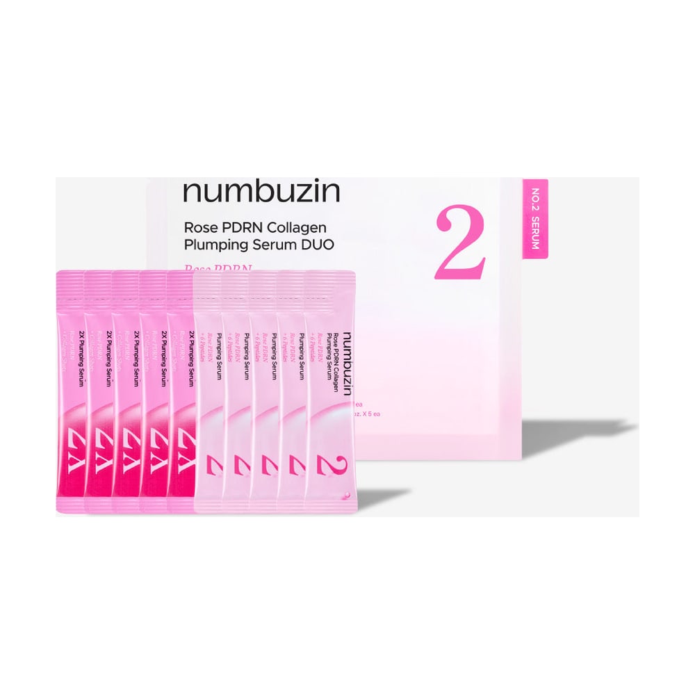 NUMBUZIN NO.2 ROSE PDRN COLLAGEN PLUMPING SERUM DUO 1.2ML X 10EA