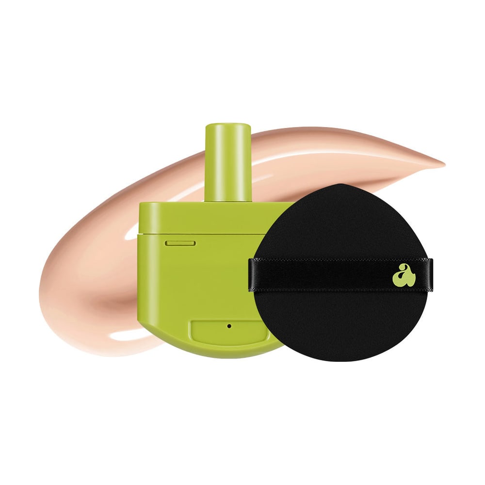 UNLEASHIA SATIN WEAR HEALTHY-GREEN CUSHION RE-FEEL 14N ROSY CHEEKS (+ PUFF) 15G