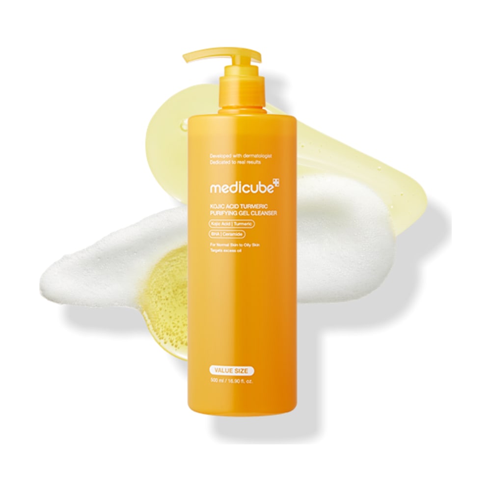 MEDICUBE KOJIC ACID TURMERIC GEL TO FOAM CLEANSER 500ML