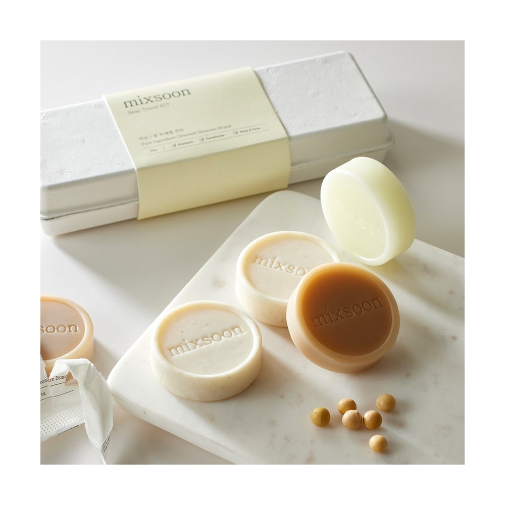 MIXSOON BEAN TRAVEL KIT(SHAMPOO+CONDITIONER+BODYANDFACE)