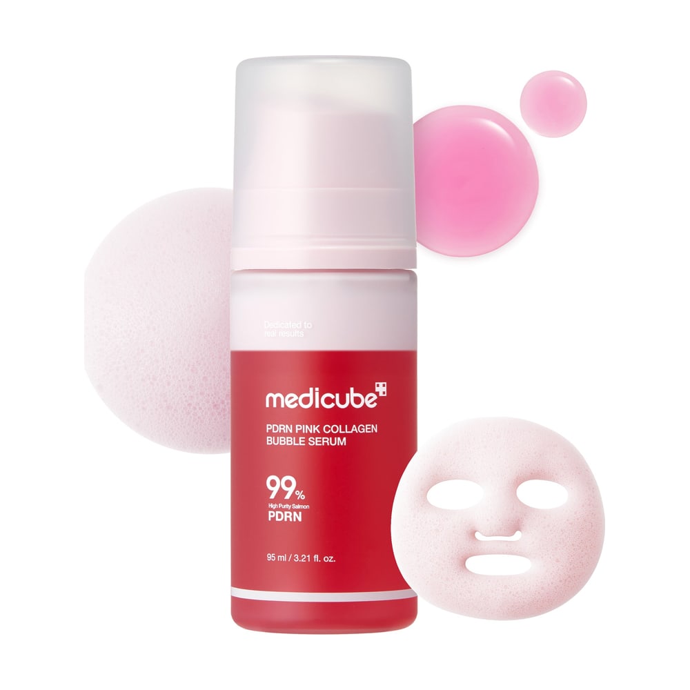 MEDICUBE PDRN PINK COLLAGEN BUBBLE SERUM 95ML