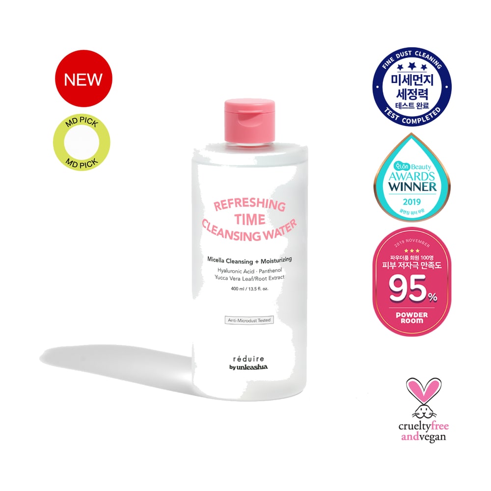 UNLEASHIA [REDUIRE BY UNLEASHIA] REFRESHING TIME CLEANSING WATER 400ML