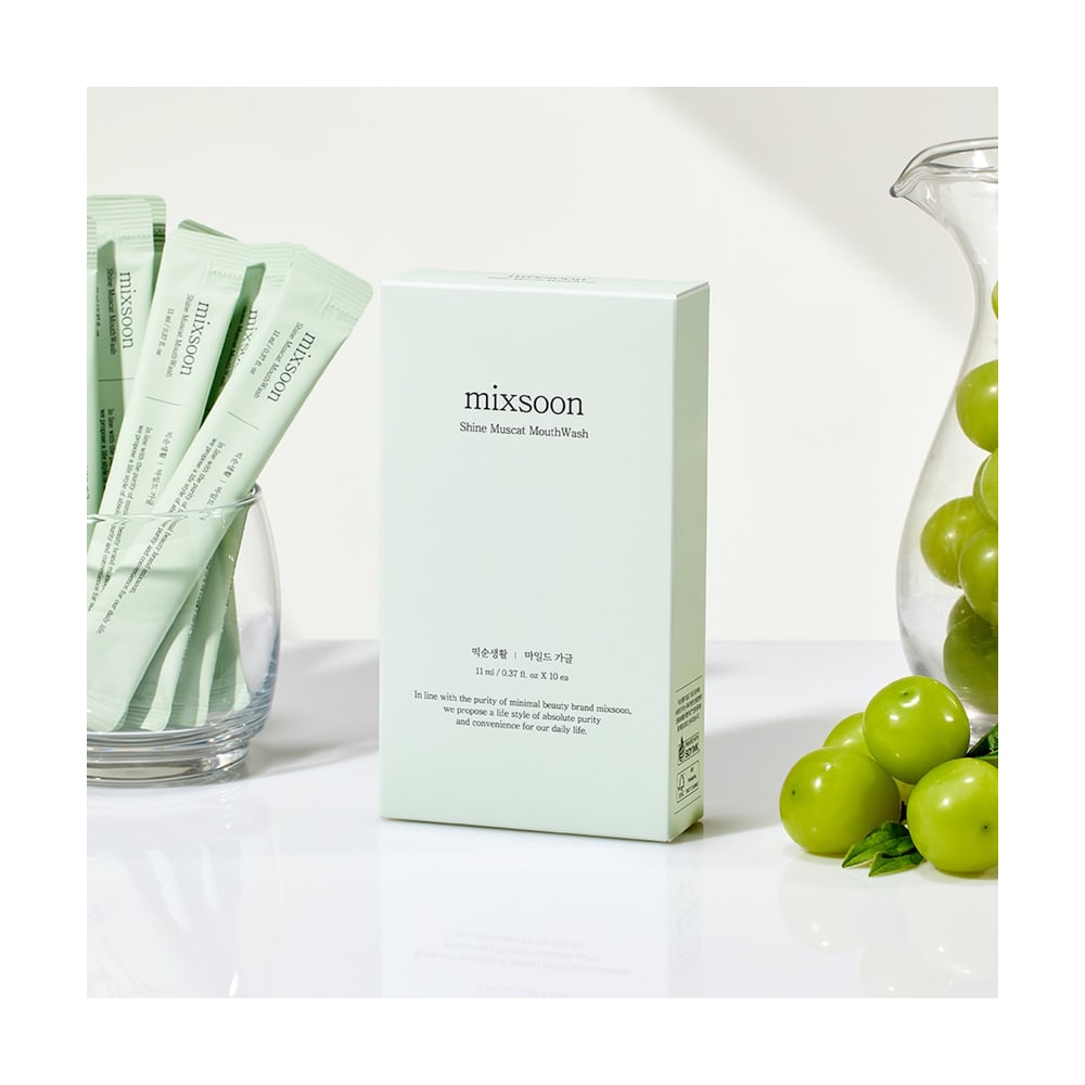 MIXSOON SHINE MUSCAT MOUTHWASH(TRAVEL SIZE) 11ML X 10PACKETS