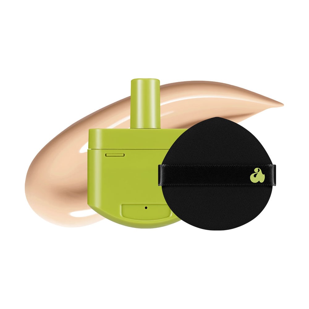 UNLEASHIA SATIN WEAR HEALTHY-GREEN CUSHION RE-FEEL 18N BUTTER VANILLA (+ PUFF) 15G