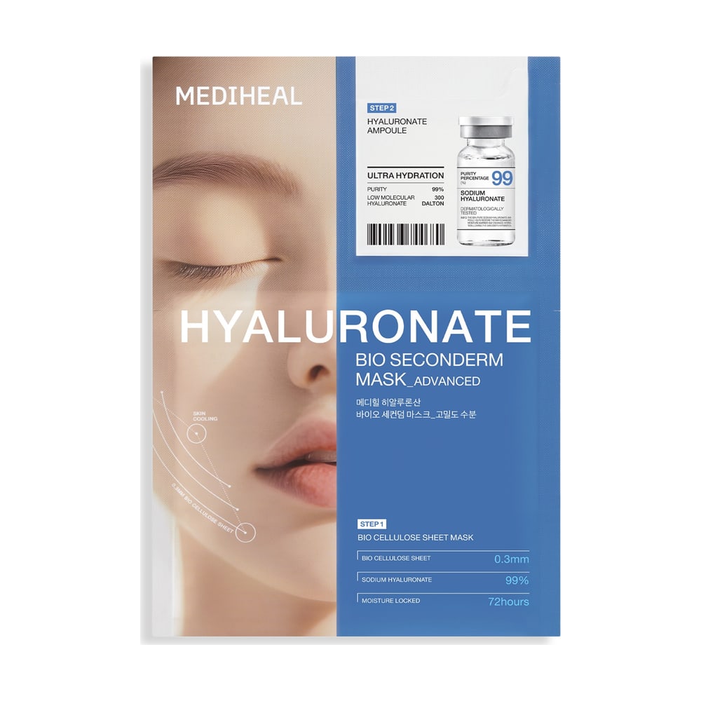 MEDIHEAL HYALURONATE BIO SECONDERM MASK_ULTRA HYDRATION X 4 (AD) (CASE4)