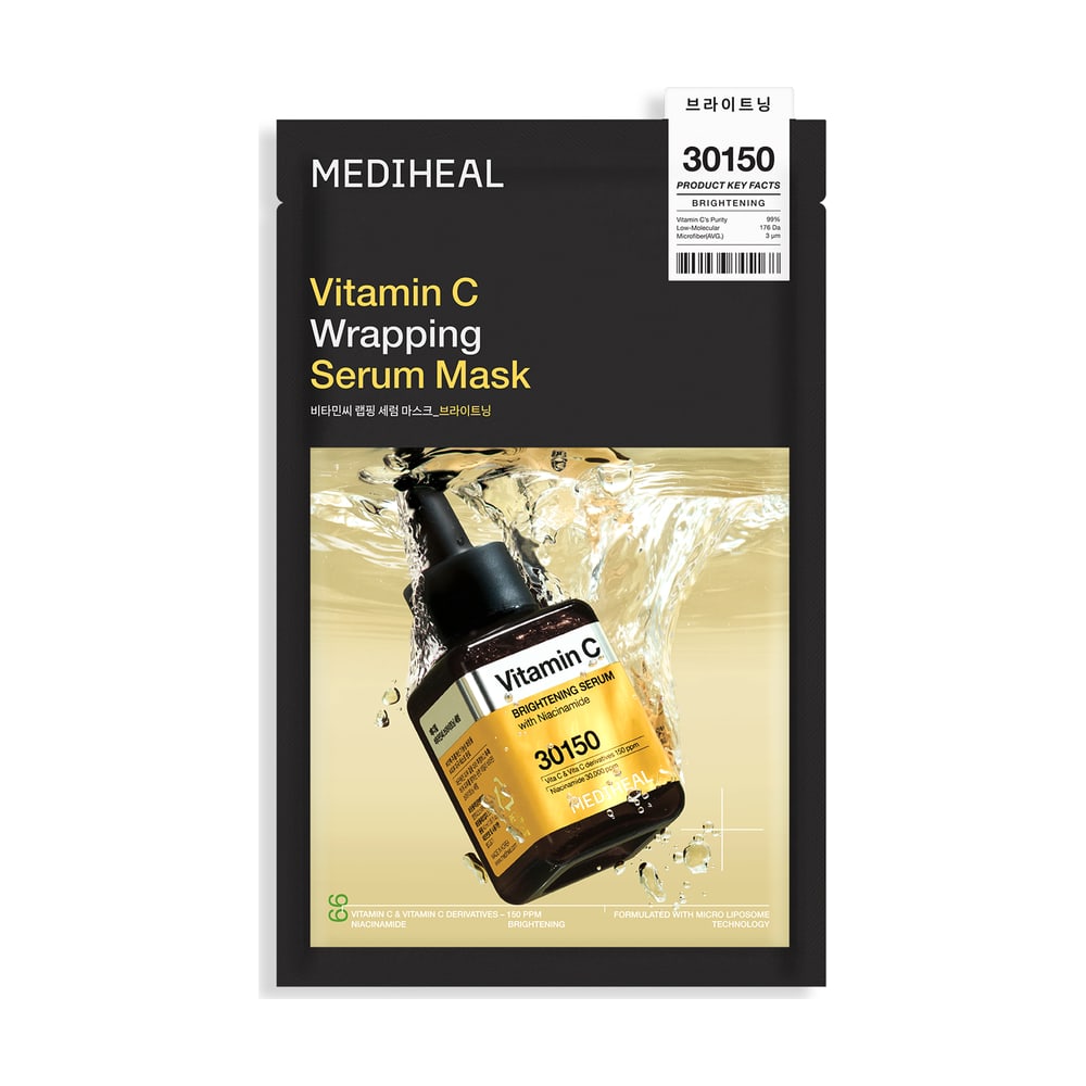 MEDIHEAL VITAMIN C WRAPPING SERUM MASK_BRIGHTENING X 10 (CASE10)