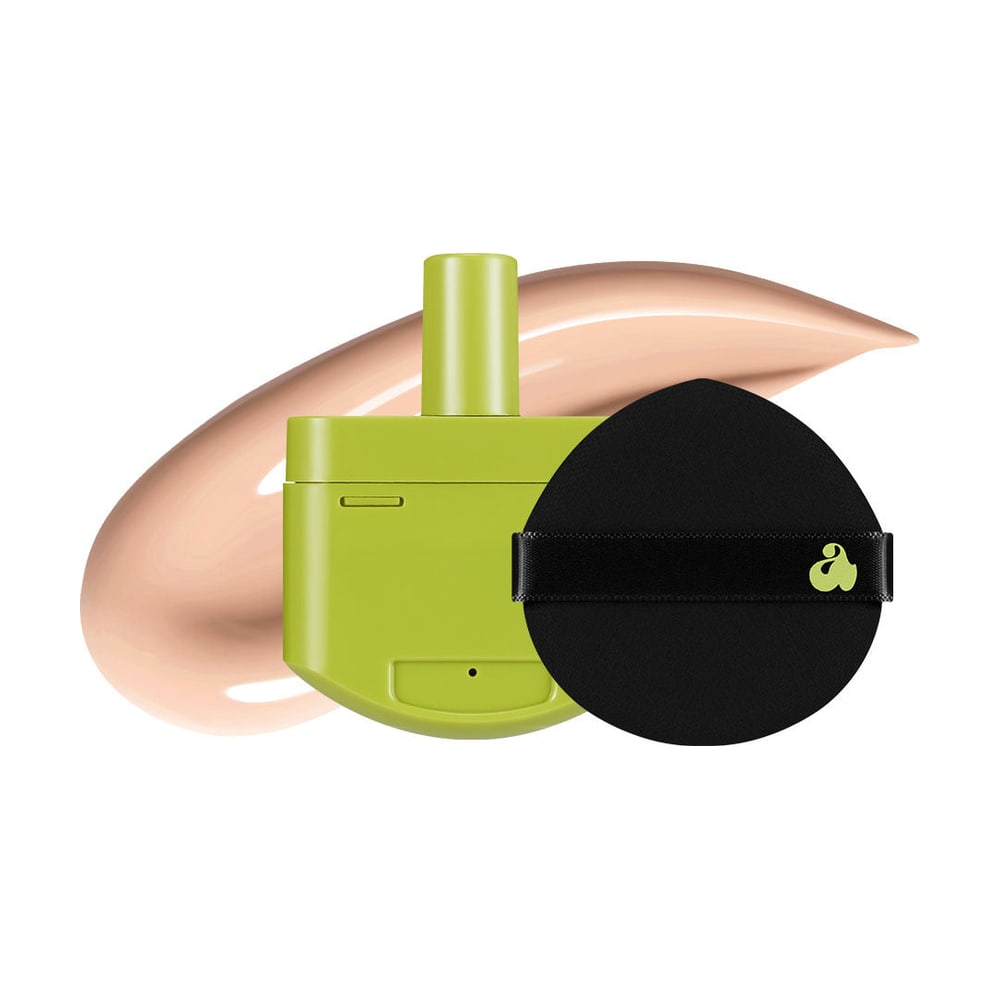 UNLEASHIA SATIN WEAR HEALTHY-GREEN CUSHION RE-FEEL 21N EBURNEAN (+ PUFF) 15G