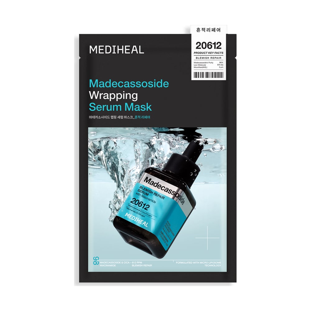 MEDIHEAL MADECASSOSIDE WRAPPING SERUM MASK_BLEMISH REPAIR X 10 (CASE10)