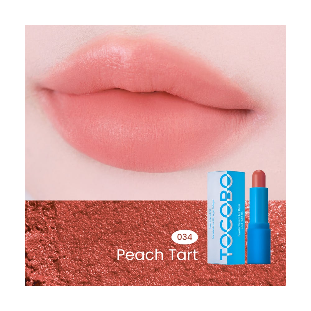 TOCOBO POWDER CREAM LIP BALM 034 PEACH TART 3.5G