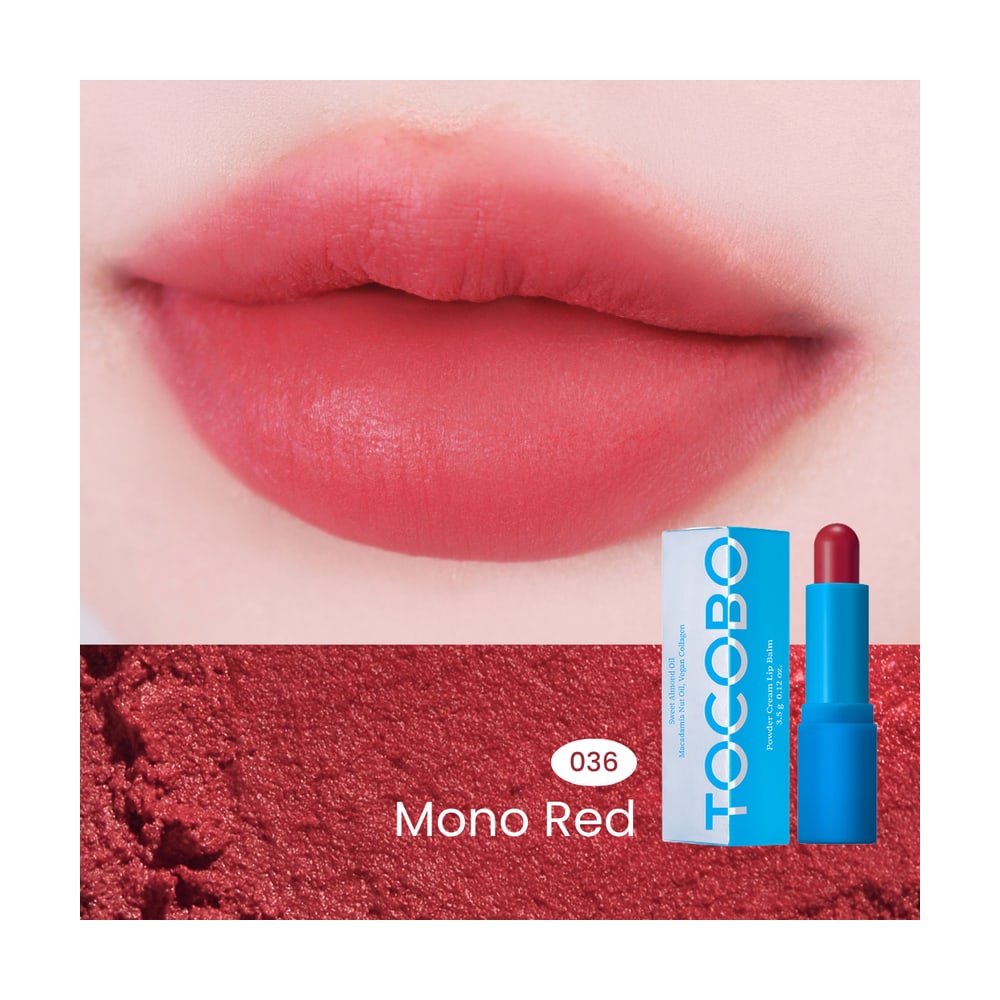 TOCOBO POWDER CREAM LIP BALM 036 MONO RED 3.5G