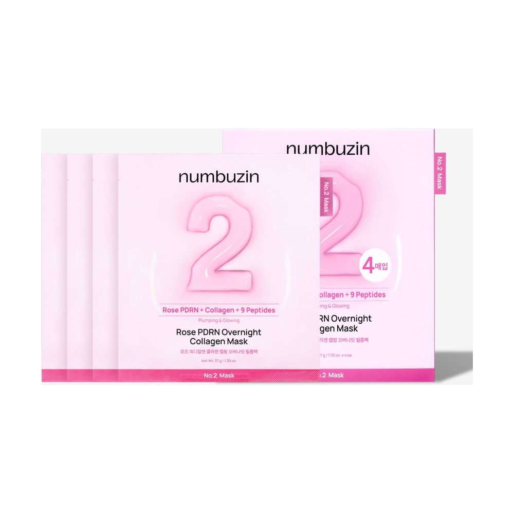NUMBUZIN NO.2 ROSE PDRN OVERNIGHT COLLAGEN MASK (4EA) 1 BOX