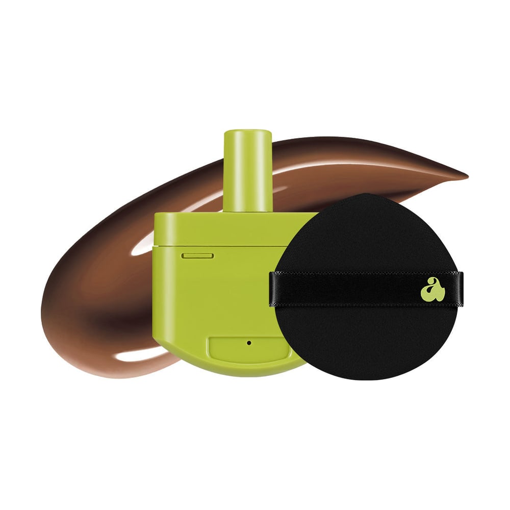 UNLEASHIA SATIN WEAR HEALTHY-GREEN CUSHION RE-FEEL 46N BURNT UMBER (+ PUFF) 15G