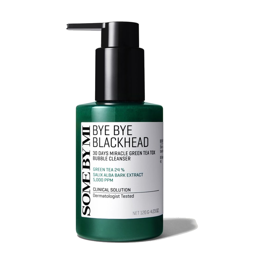 SOME BY MI BYE BYE BLACKHEAD 30 DAYS MIRACLE GREEN TEA TOX BUBBLE CLEANSER 120G