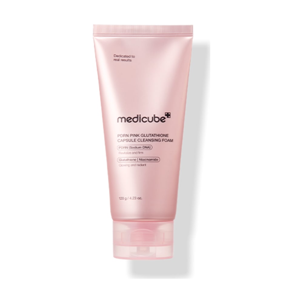 MEDICUBE PDRN PINK GLUTATHIONE CAPSULE CLEANSING FOAM 120G