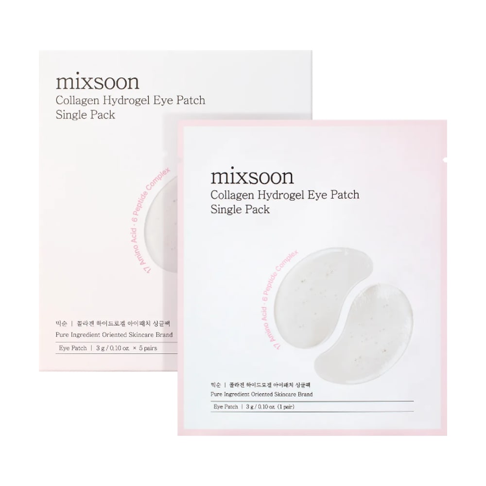 MIXSOON COLLAGEN HYDROGEL EYE PATCH SINGLE PACK 3G*5PAIRS