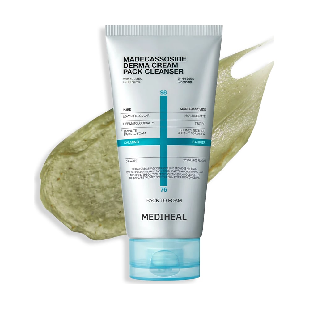 MEDIHEAL DERMA CREAM PACK CLEANSER_MADECASSOSIDE [CALMING BARRIER] 120ML