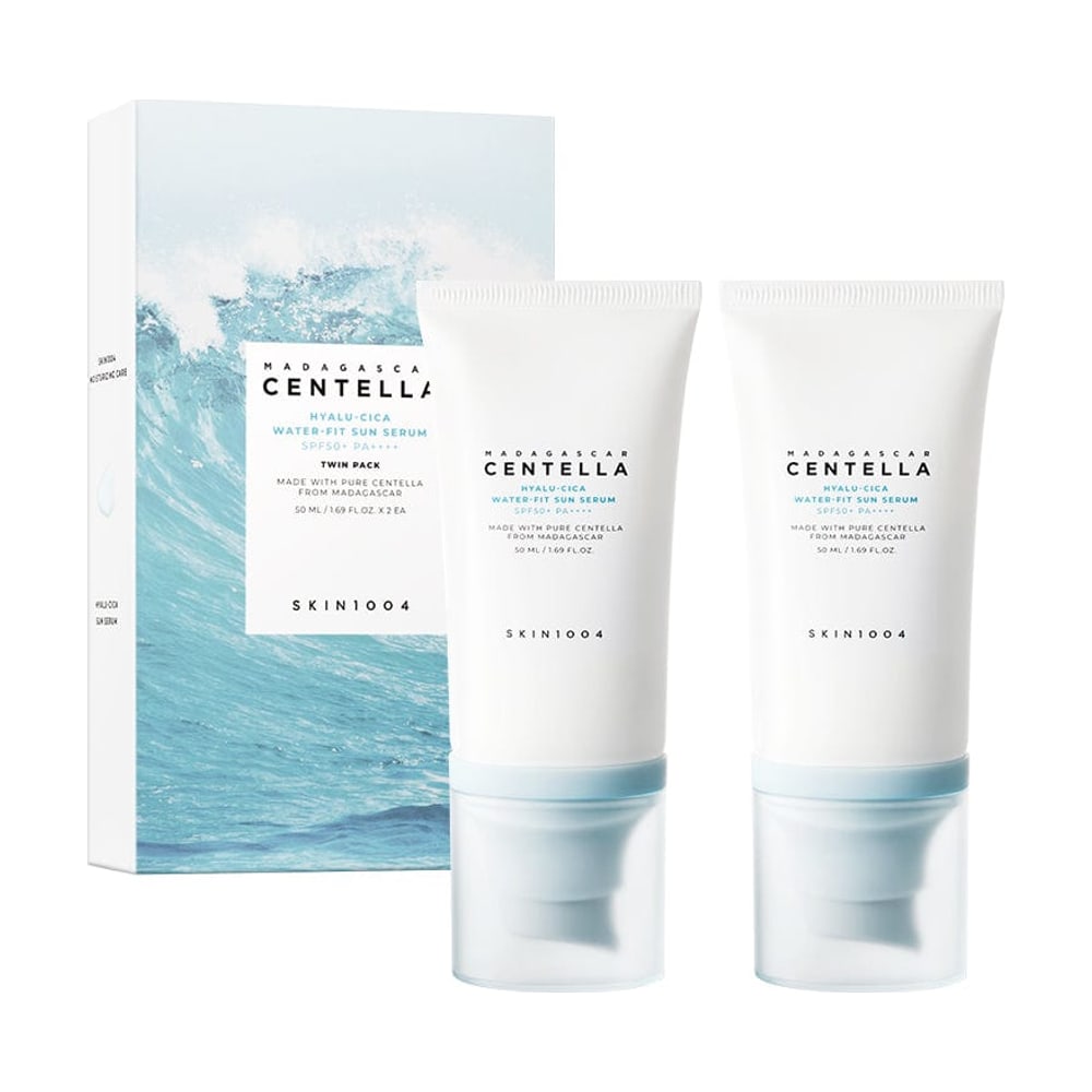 SKIN1004 MADAGASCAR CENTELLA HYALU-CICA WATER-FIT SUN SERUM TWIN PACK (50ML X 2)