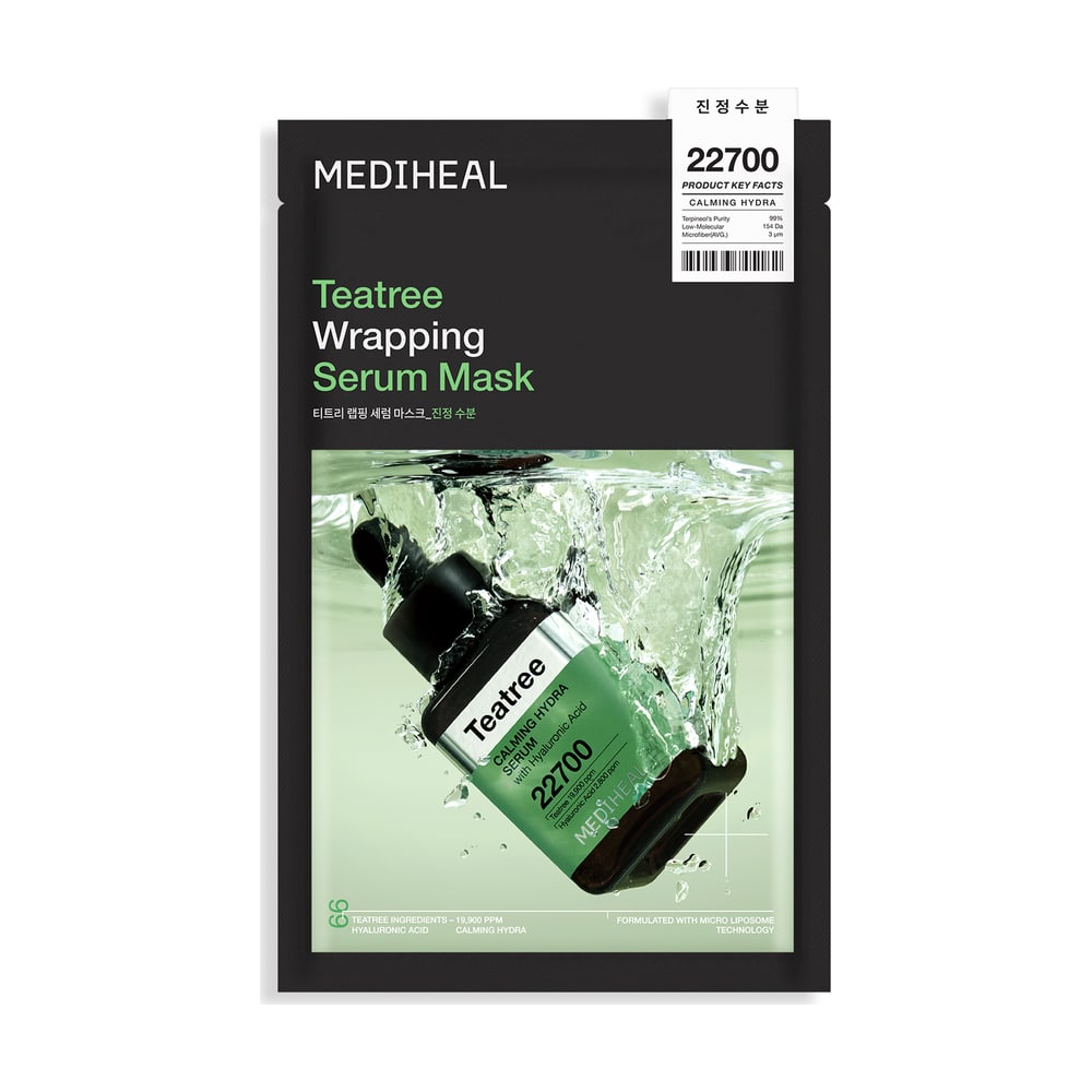 MEDIHEAL TEATREE WRAPPING SERUM MASK_CALMING HYDRA X 10 (CASE10)