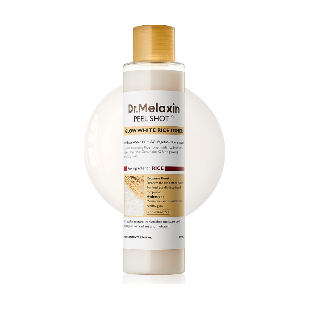 DR.MELAXIN PEEL SHOT GLOW WHITE RICE TONER 200ML